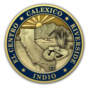 Back of El Centro Sector's Challenge Coin
